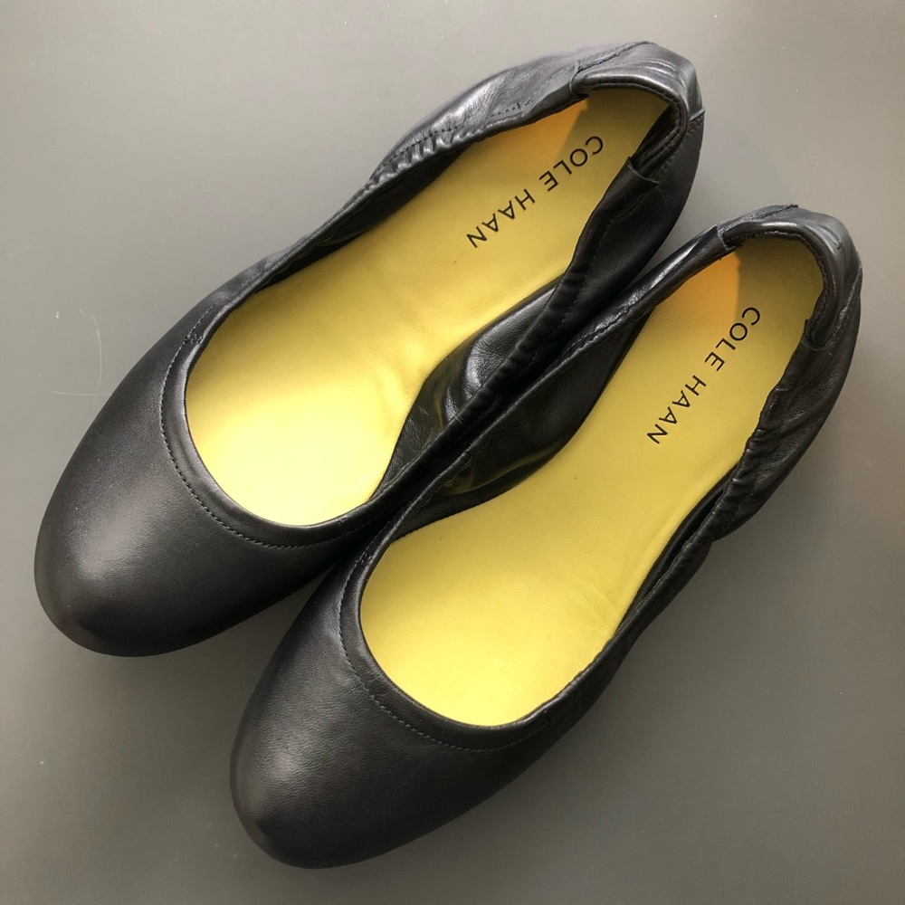 Cole Haan Nike Air Black Ballet Flats 6.5